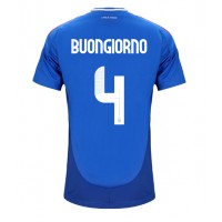 Camiseta Italia Alessandro Buongiorno #4 Primera Equipación Eurocopa 2024 manga corta